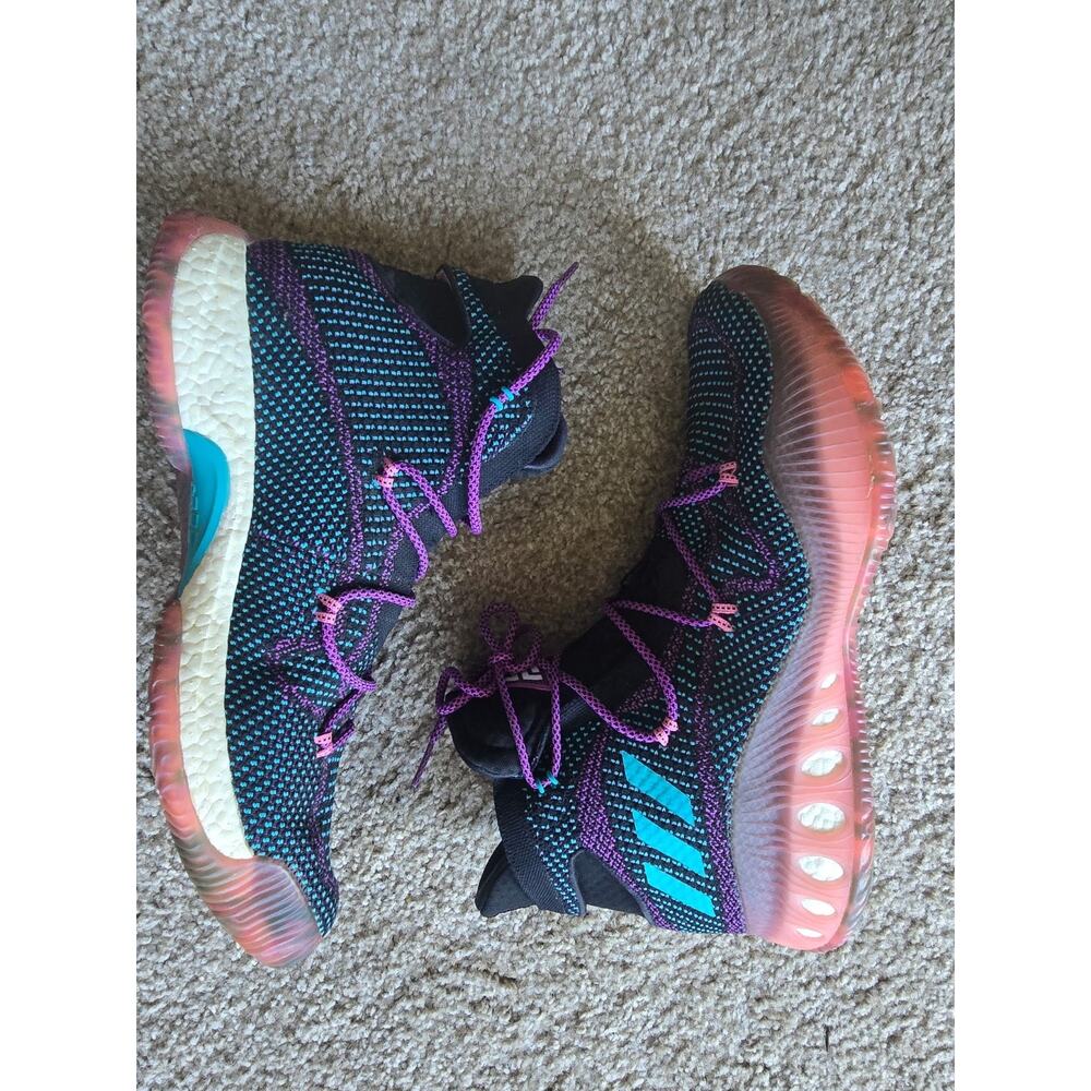 Adidas Crazy Explosive Swaggy P BB8338 Men's Black Pink Blue High Top Sneakers